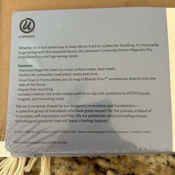 Dry Erase Board with Magnetic Eraser - Picture 6 of 7